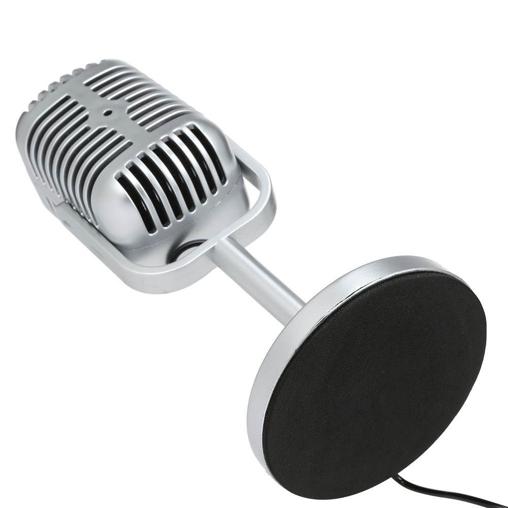 Kubite Wired Microphone Karaoke Classic MIC Old-fashioned Microphone Support Mobile Computer Chat Karaoke Webcast