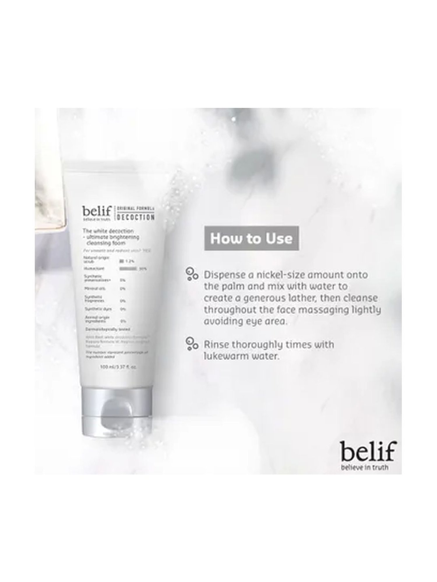 Belif White Decoction Brightening Foam - 100 ml
