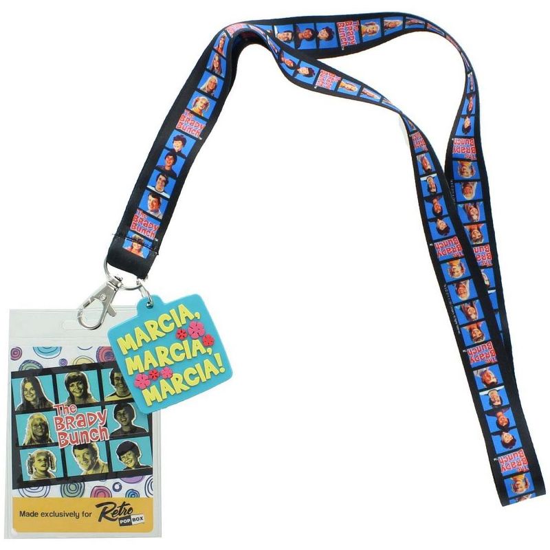 Crowded Coop, LLC The Brady Bunch Lanyard with "Marcia" Charm