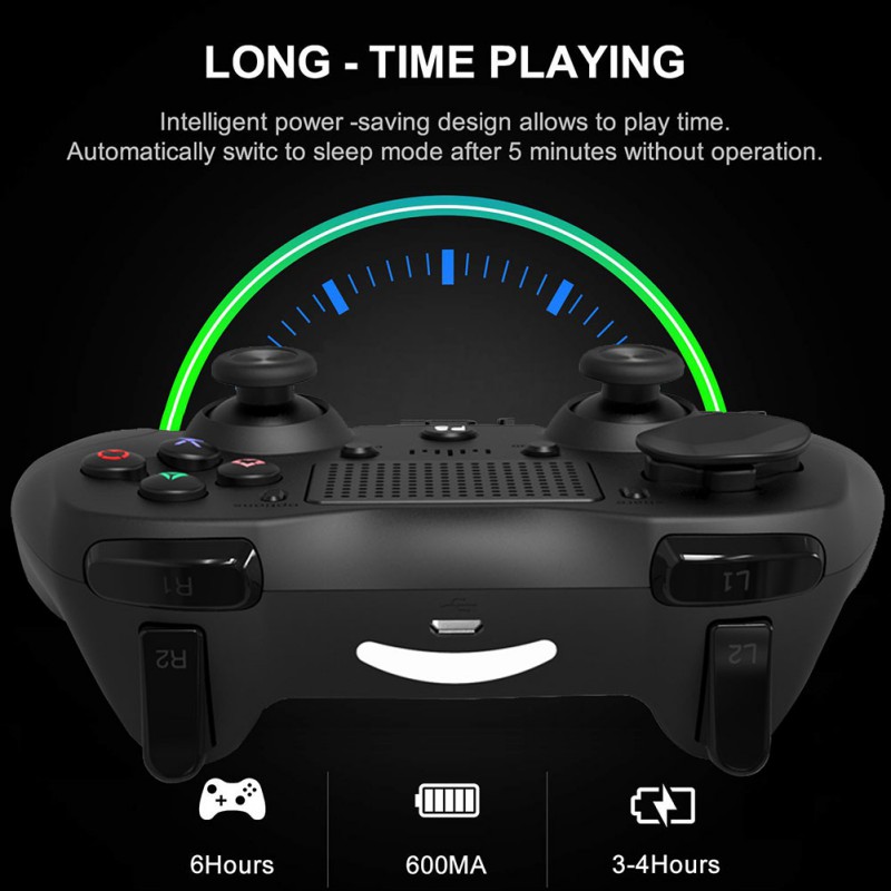 Dual Vibration Six Axis Integrated Bluetooth Wireless Game Controller With Gamepad Pressure Panel For PS4 / Android / PC PS4 Controller Wireless Bluetooth Touch Panel Gamepad for PS4
