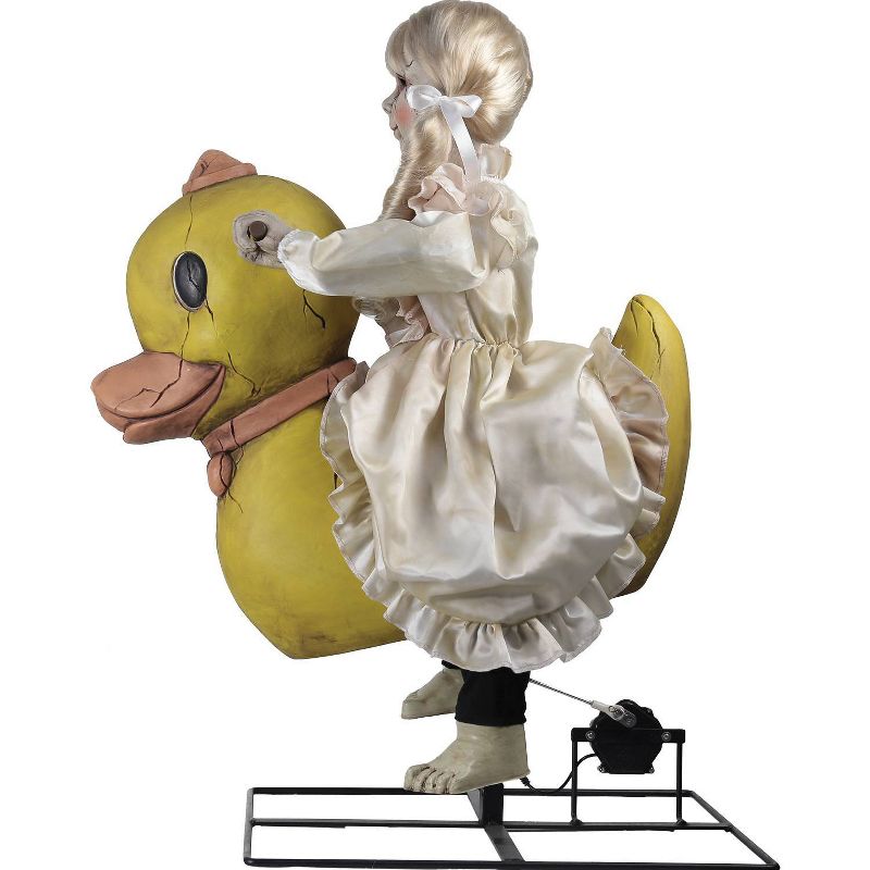 Rocking Ducky Doll Animated Halloween Decorative Holiday Scene Prop