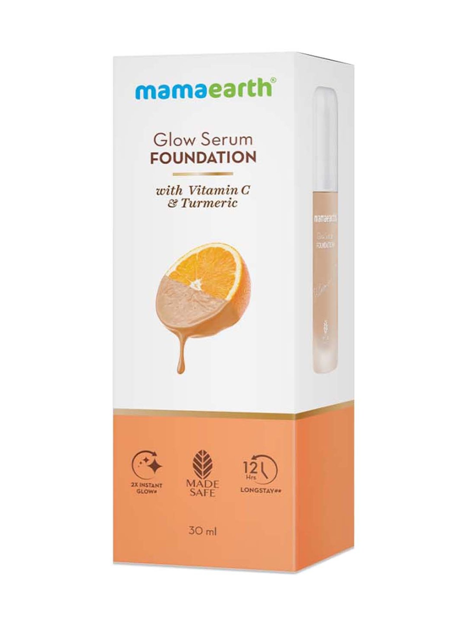 Mamaearth Glow Serum Foundation 02 Creme Glow - 30 ml