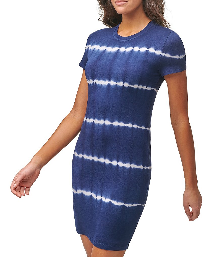 Anne Klein Sport Carlita Jewel Neck Sleeveless Midi Shift Tank Dress