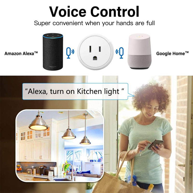 WIFI Smart Plug Socket Power Switch APP Automation Remote Control Outlet Socket Work With Alexa Google Home No Hub Required