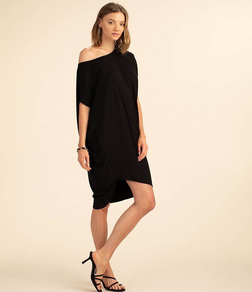 Trina Turk One Shoulder Asymmetric Hem Radiant Dress