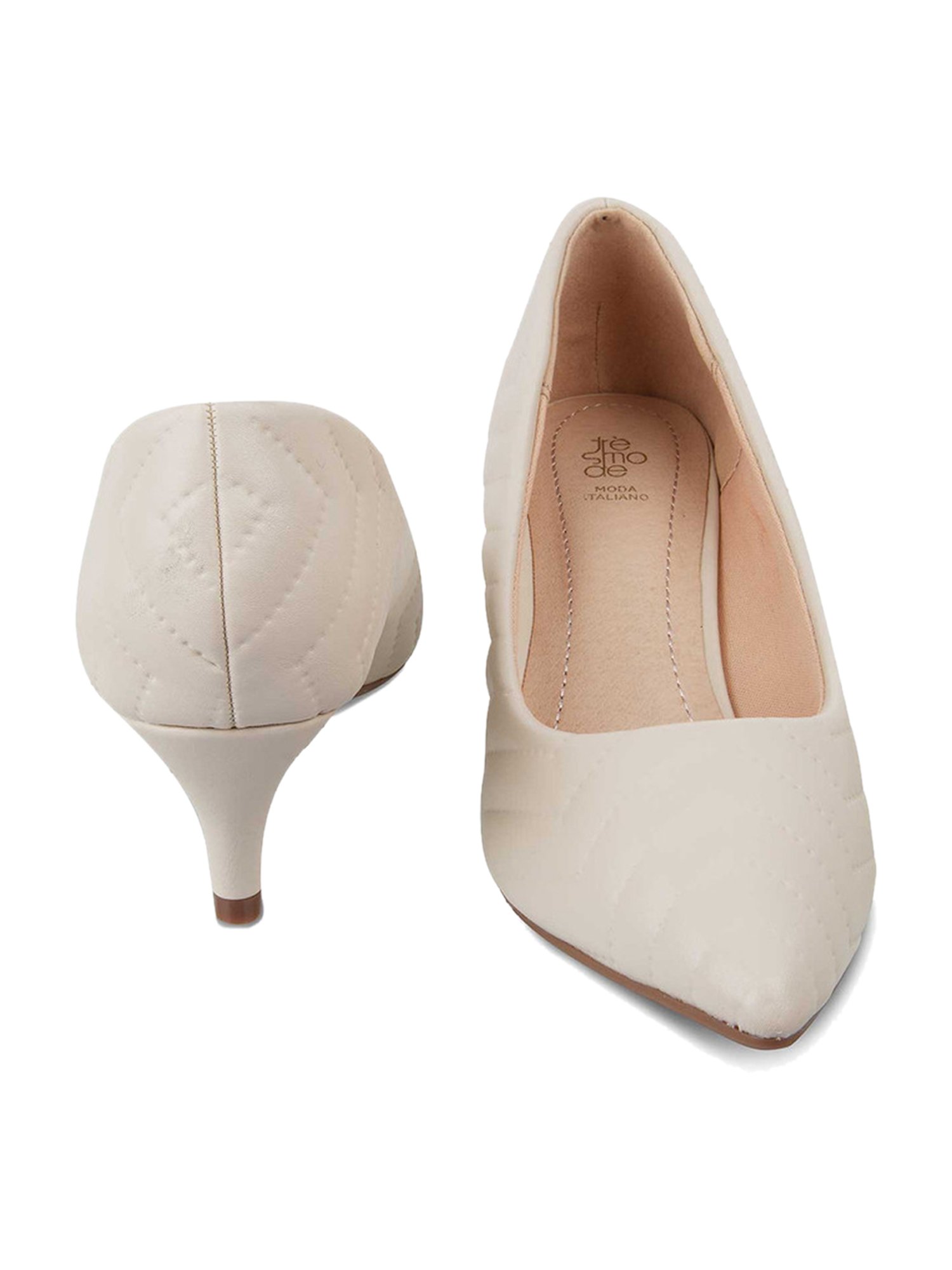 Tresmode Women's Beige Casual Pumps