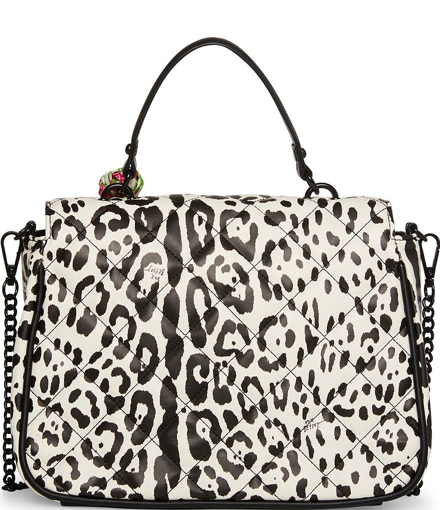 Betsey Johnson Turn Lock Chain Detail Satchel Bag