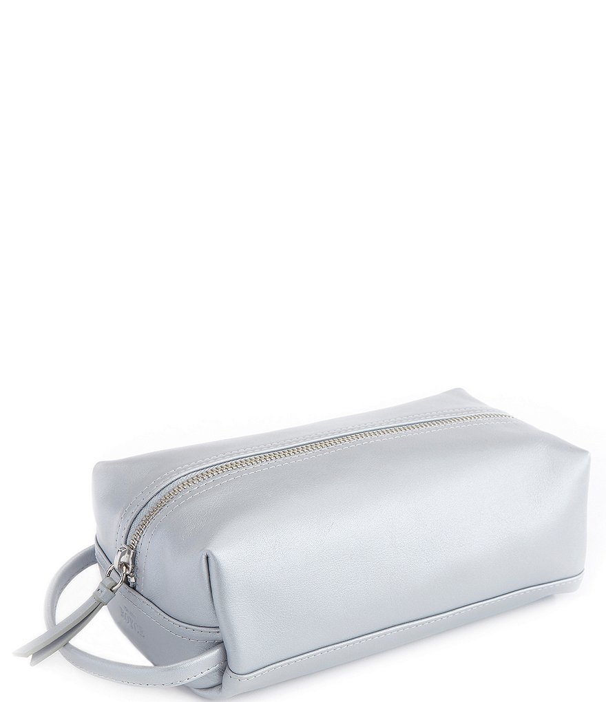 ROYCE New York Genuine Leather Compact Toiletry Bag