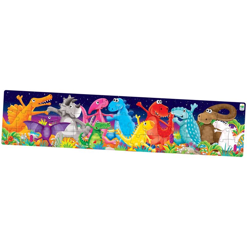 The Learning Journey Long & Tall Puzzle Color Dancing Dinosaurs 50 pieces