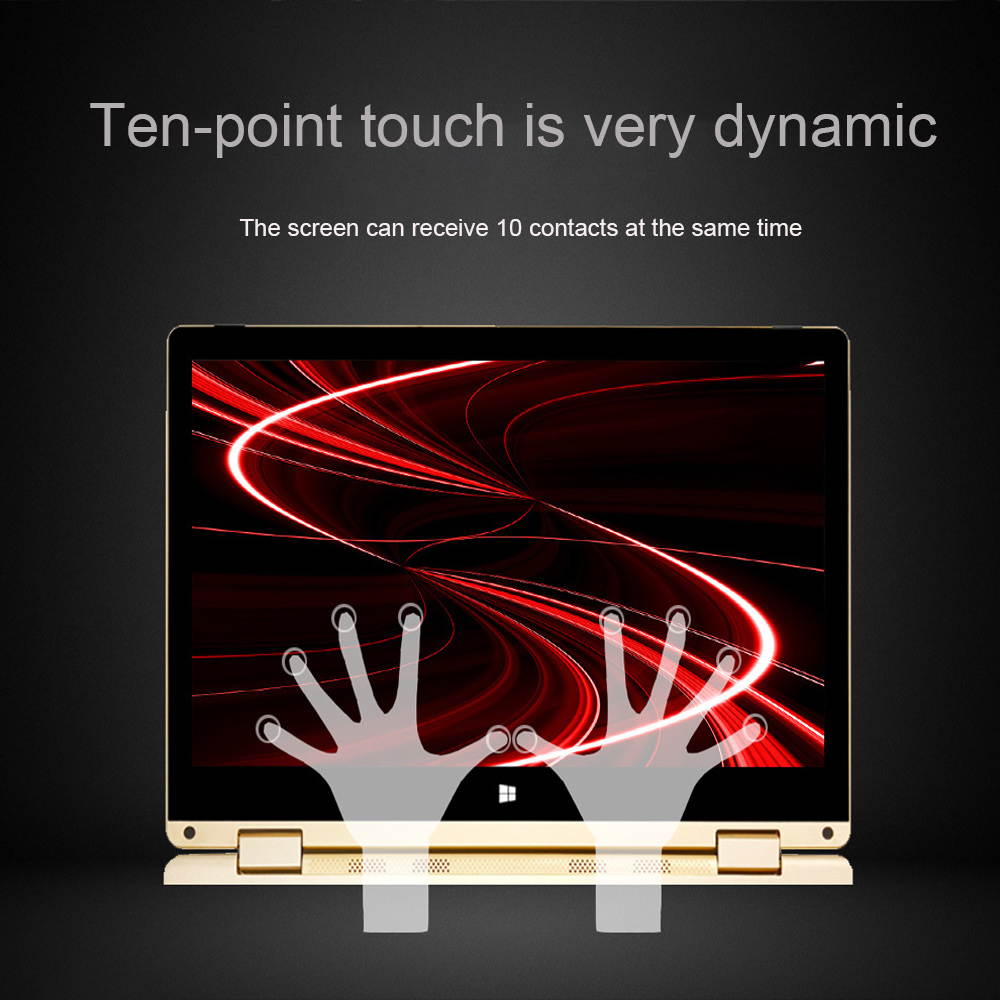 Lemonra Ultra-thin Folding Flip Ultrabook Touchscreen Laptop Intel Celeron Quad Core Integrated Graphics 11.6" Full 1920*1080 HD Display IPS Screen, 8GB DDR3 Memory Windows 10 Fingerprint Unlock