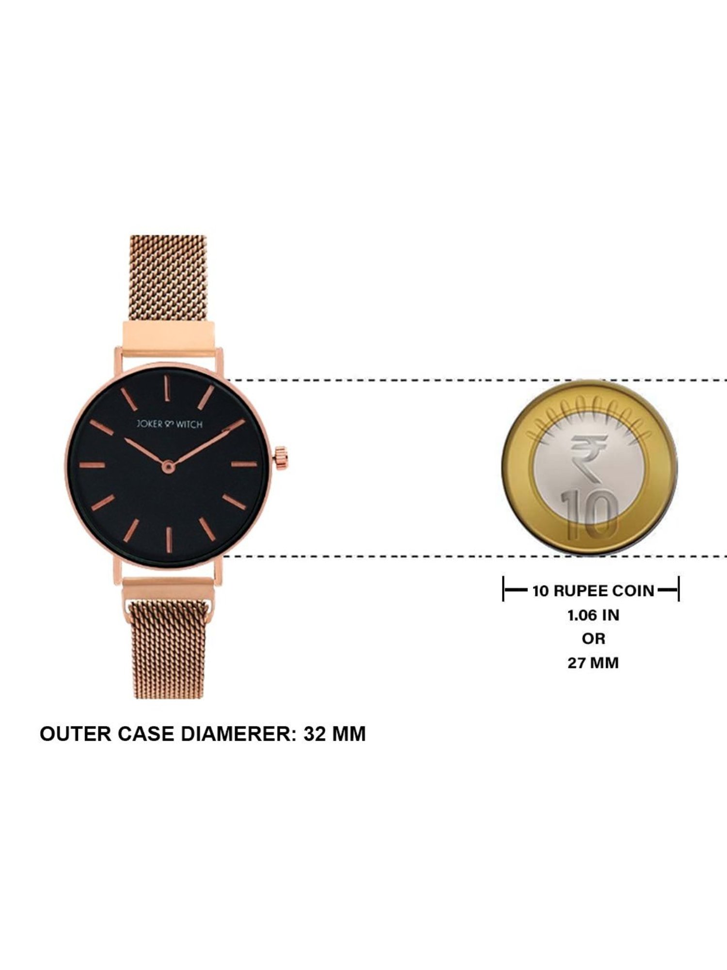 Joker & WItch JWLT582 Analog Watch for Women With Ring, Bracelet