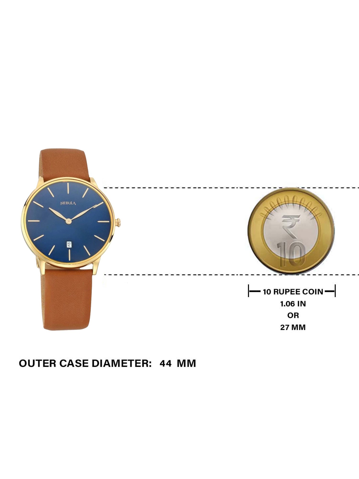 Nebula NN5064DL02 Lustre - 18 Karat Solid Gold Watch for Men