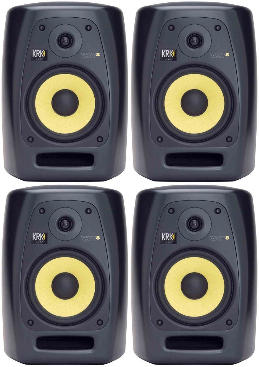Brand New KRK VXT-8 8" VXT Series Monitor Speakers with 8" Woven Kevlar Woofer