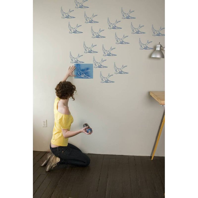 Stencil1 Swallow - Stencil 8.5" x 11"