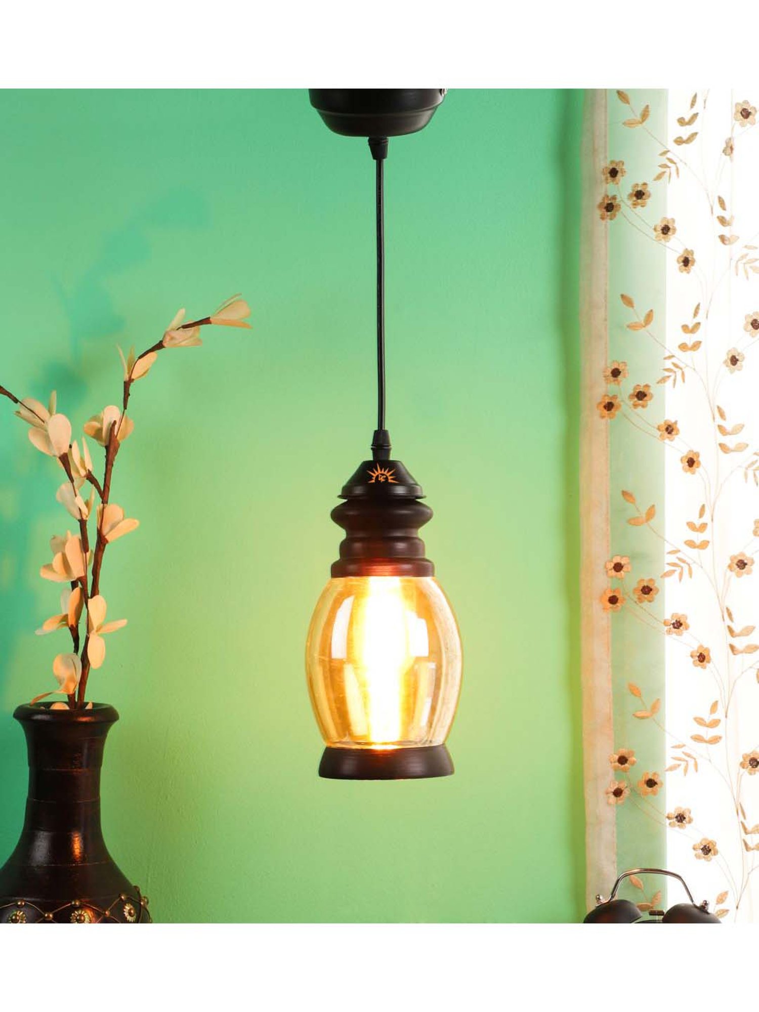 DecorativeRay Transparent Hanging Light - Set of 1