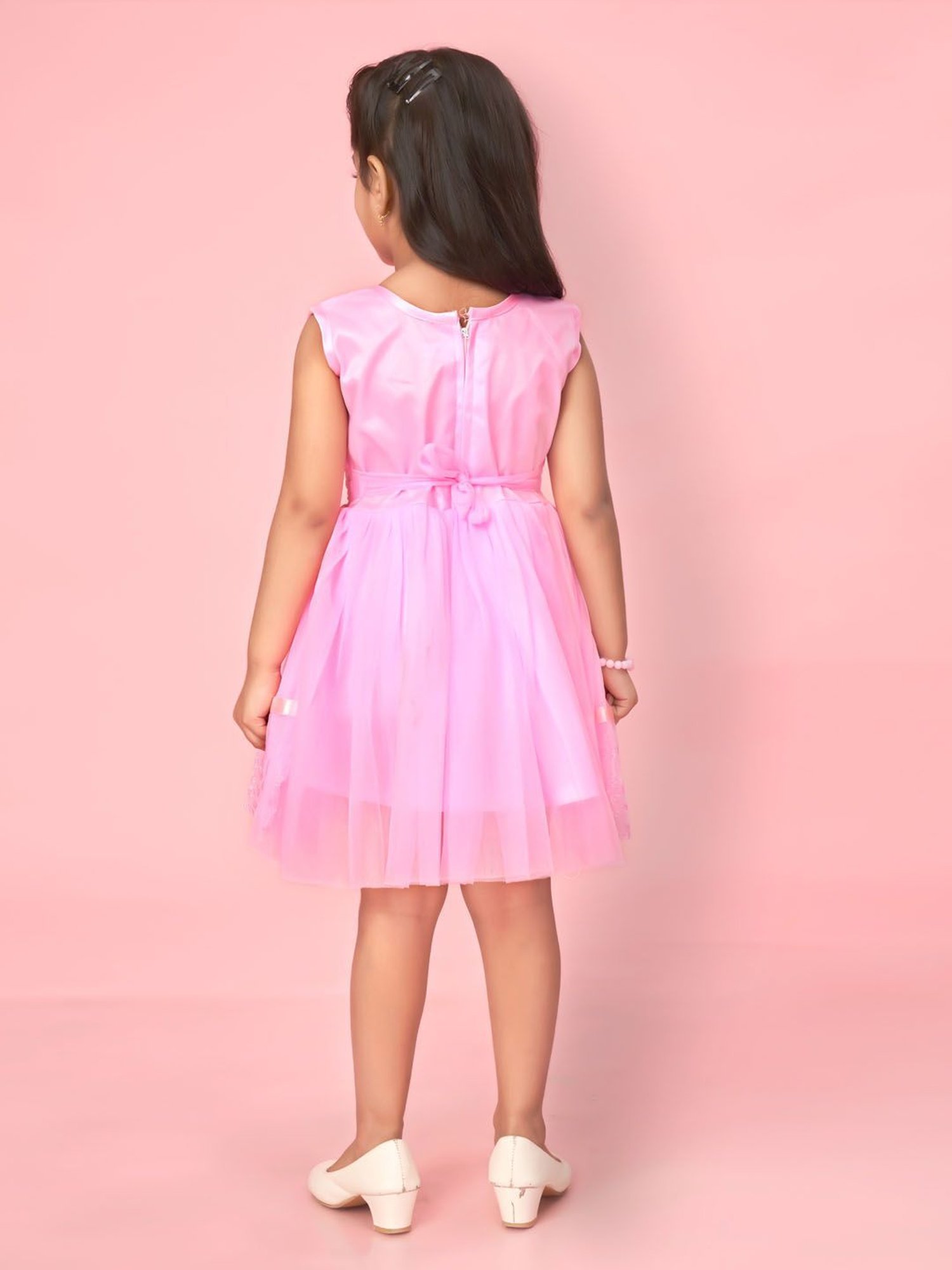 Aarika Kids Pink Embellished Frock