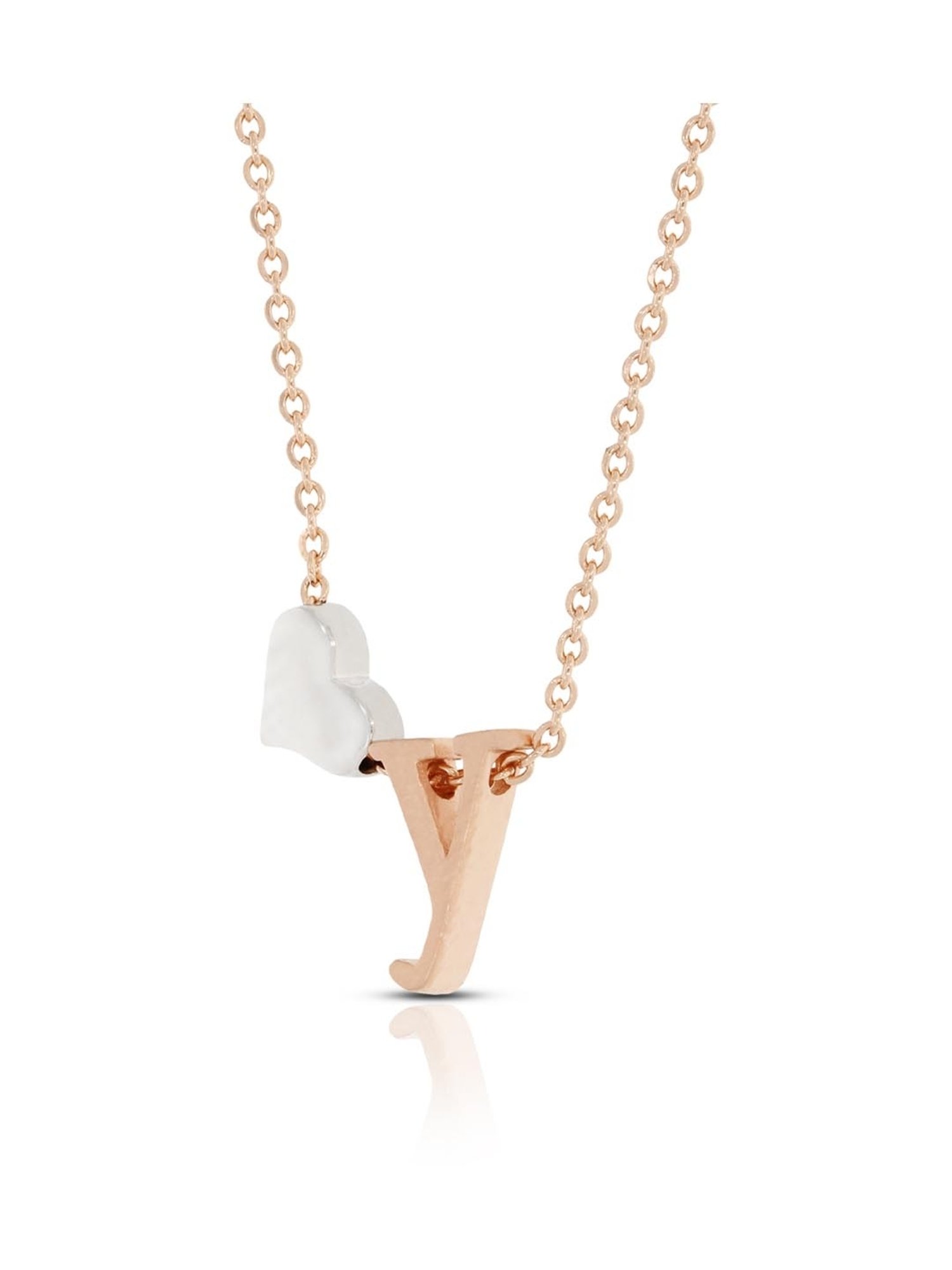 Anayra 92.5 Sterling Silver Initial Letter Charm Pendant without Chain for Women