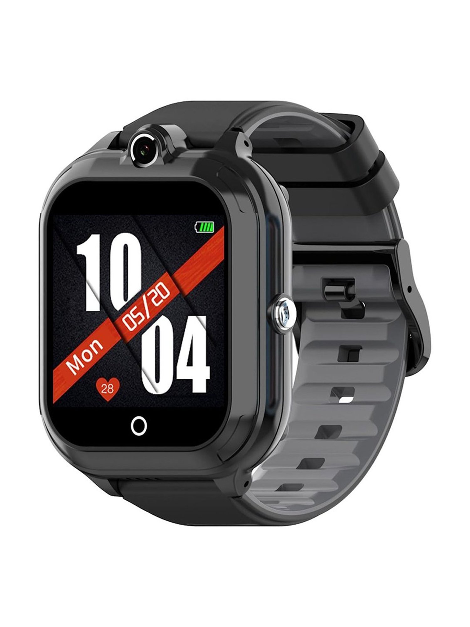 Turet Smartwatch for Kids with Camera, Phone Book, SMS, 2-Way Video Calling, 4G Sim, No GPS (Black)