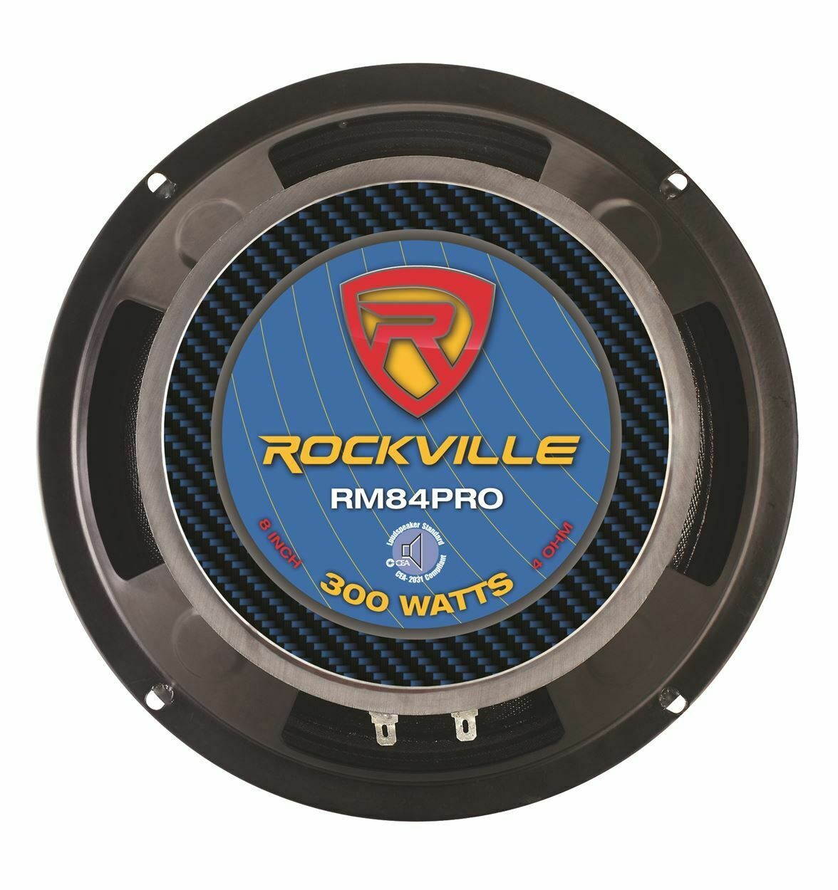 4   RM84PRO 8" 4 Ohm 1200 Watt SPL Midrange/Mid-Bass Car Speakers