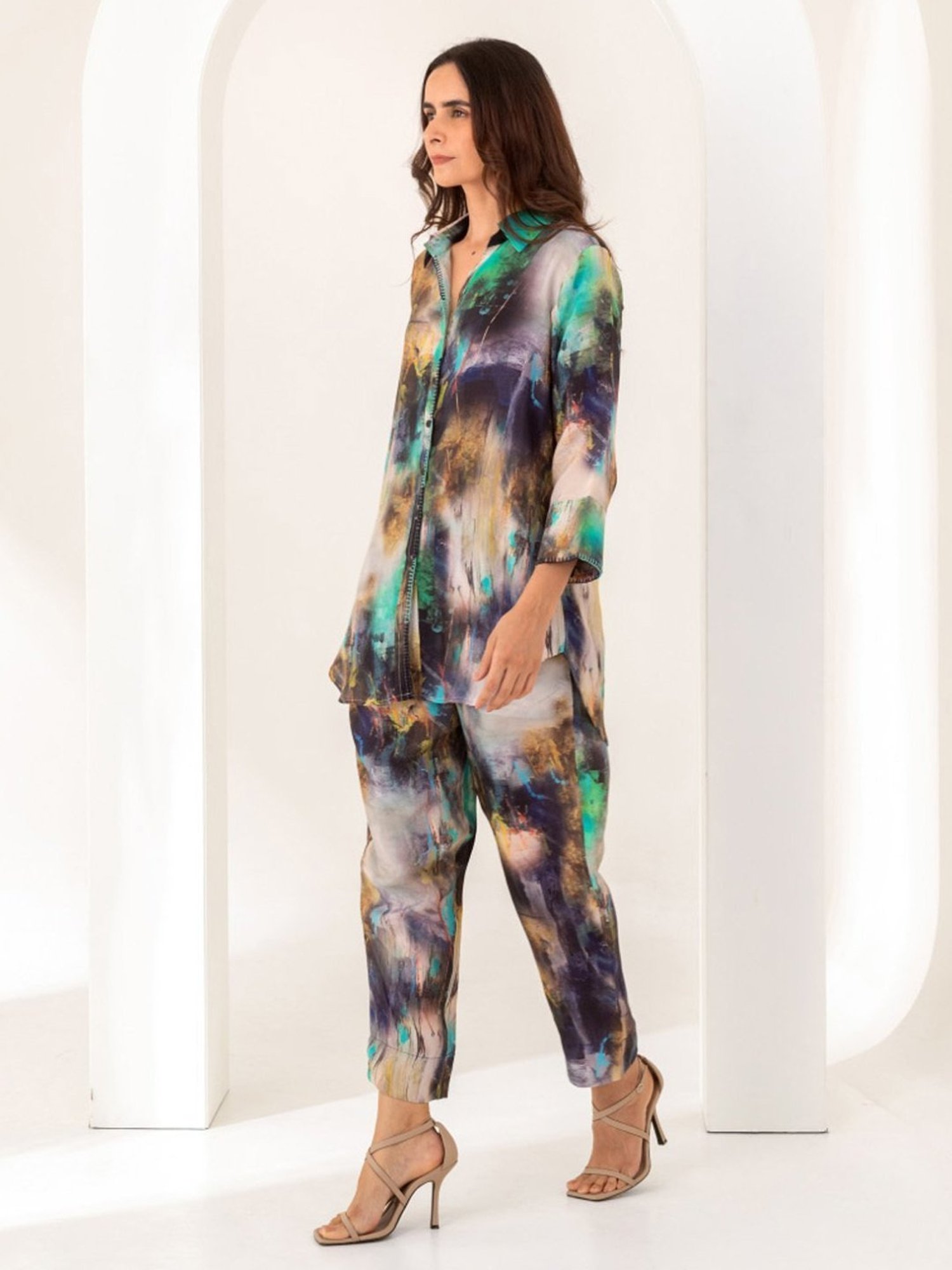 Kameez By Pooja Multi Color Shirt with Pant