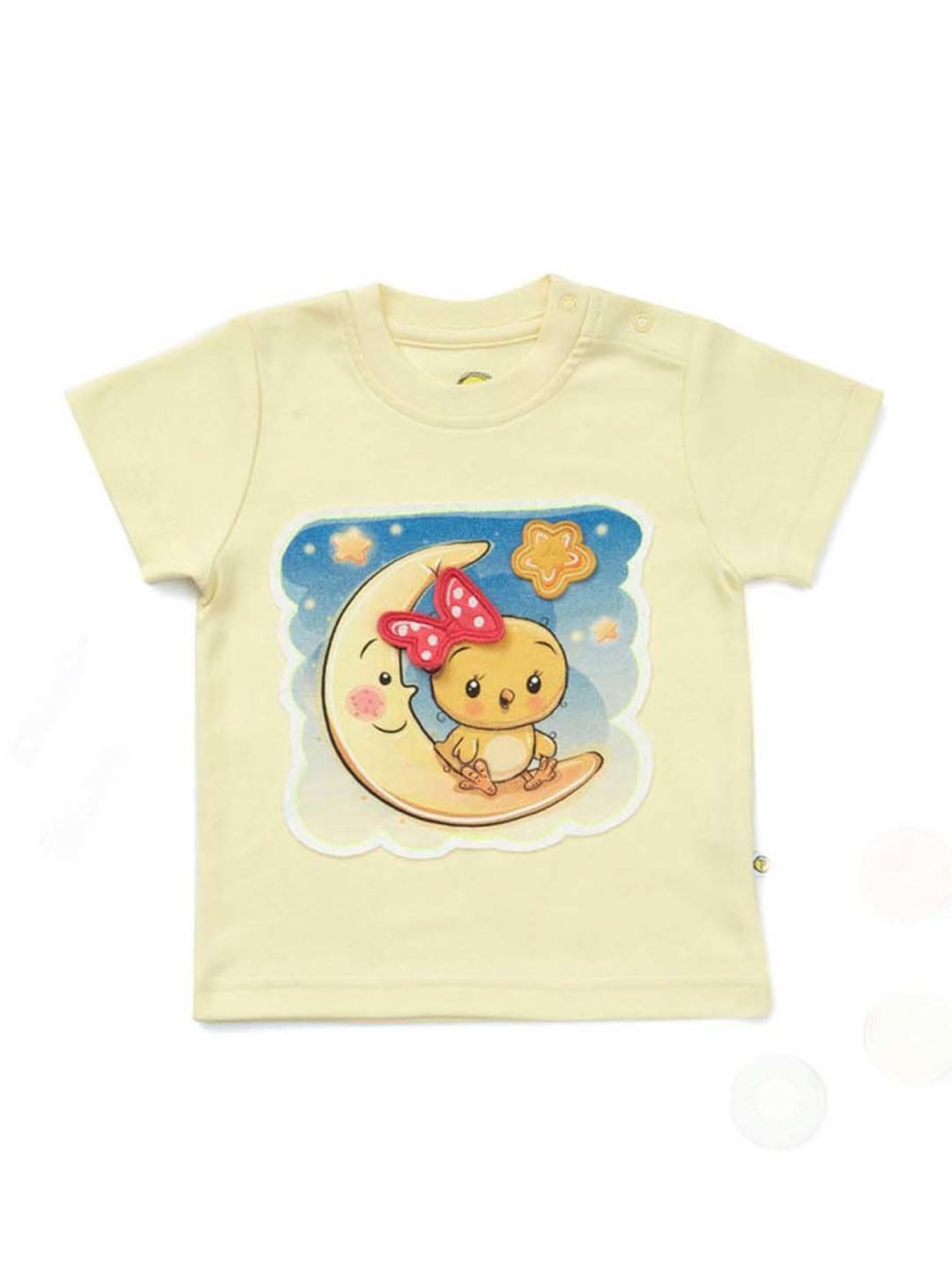 Pranava Kids Yellow & Red Printed T-Shirt (Pack of 2)