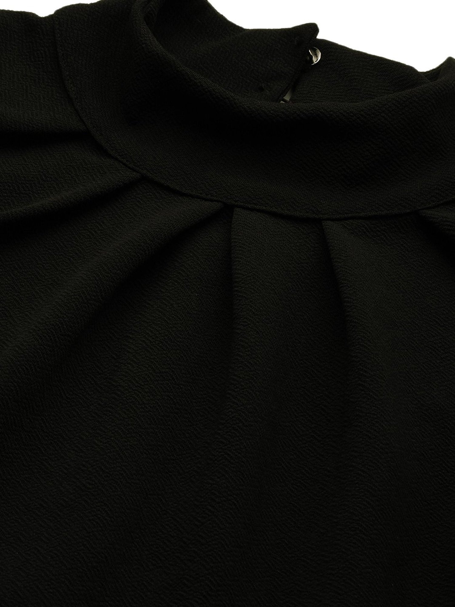 Kryptic Black Peplum Top