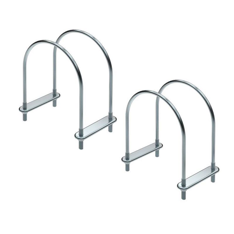 ROLA 59797 Truck Bed Roof Rack 6" Conduit Pipe End Cap Carrier Rack Holder Kit