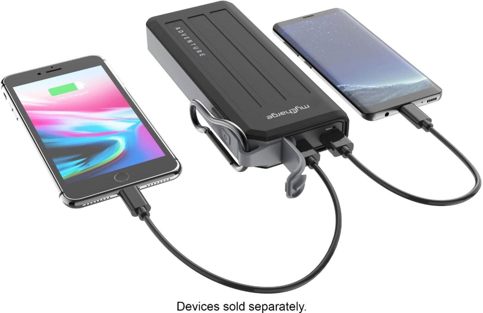 myCharge - Adventure Mega Portable Charger for Most USB-Enabled Devices - Bla...