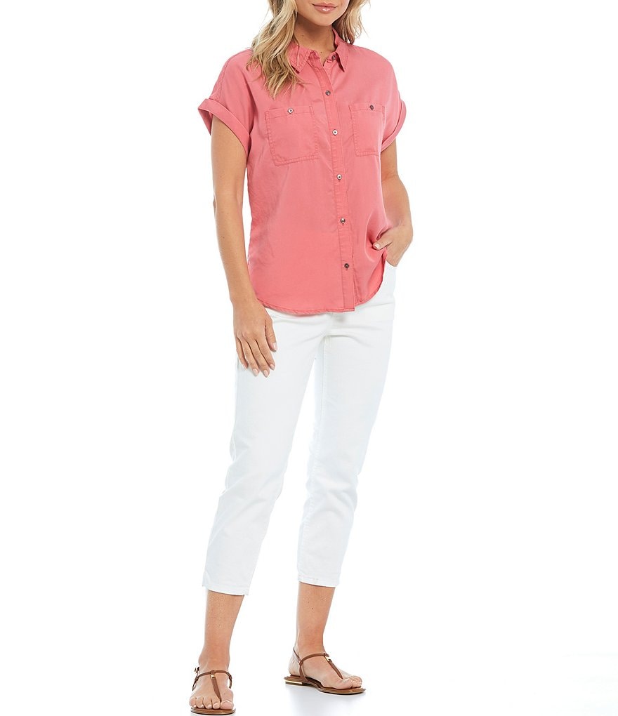 Westbound Button Up Short Sleeve Two Front Pocket Camp Shirt