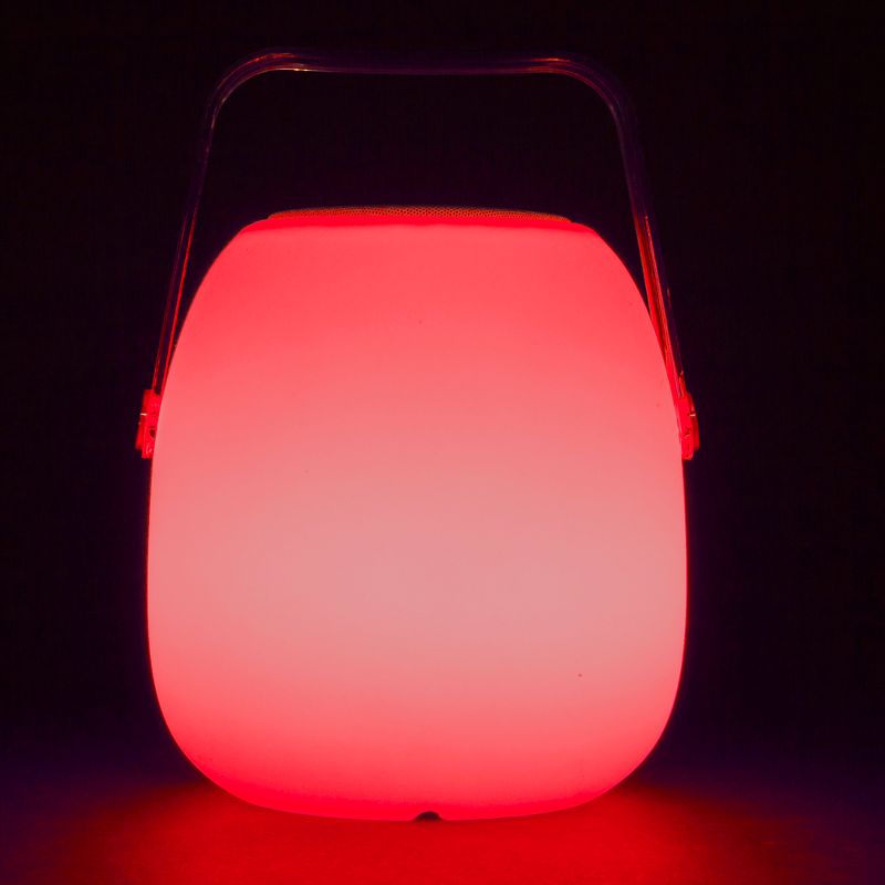 Allsop Glow 11.8" Opal Outdoor Speaker Lantern - White - Mooni