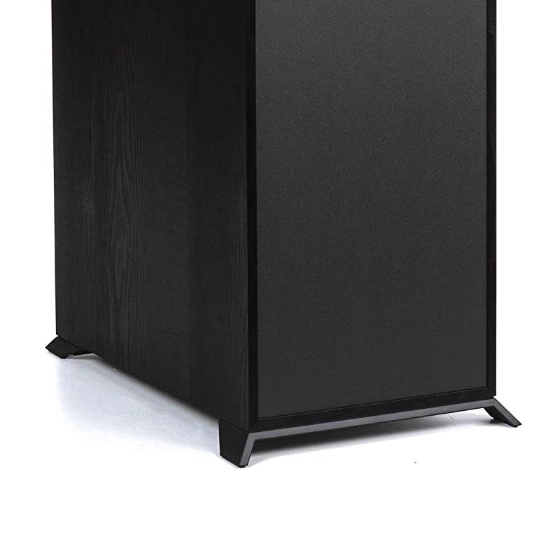 Reference R 820F Floorstanding Speaker for Home Theater Systems with 8 Dual Woofers Tower Speakers with Bass Reflex via Rear Firing Tractrix Ports in Black
