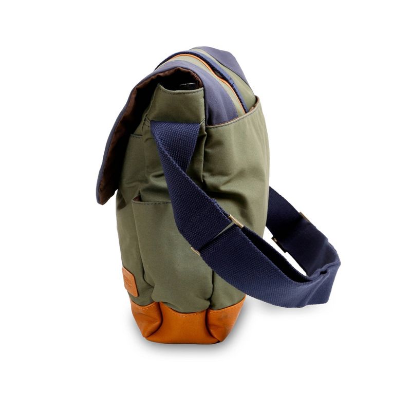 J World Sam Canvas Messenger Bag - Khaki