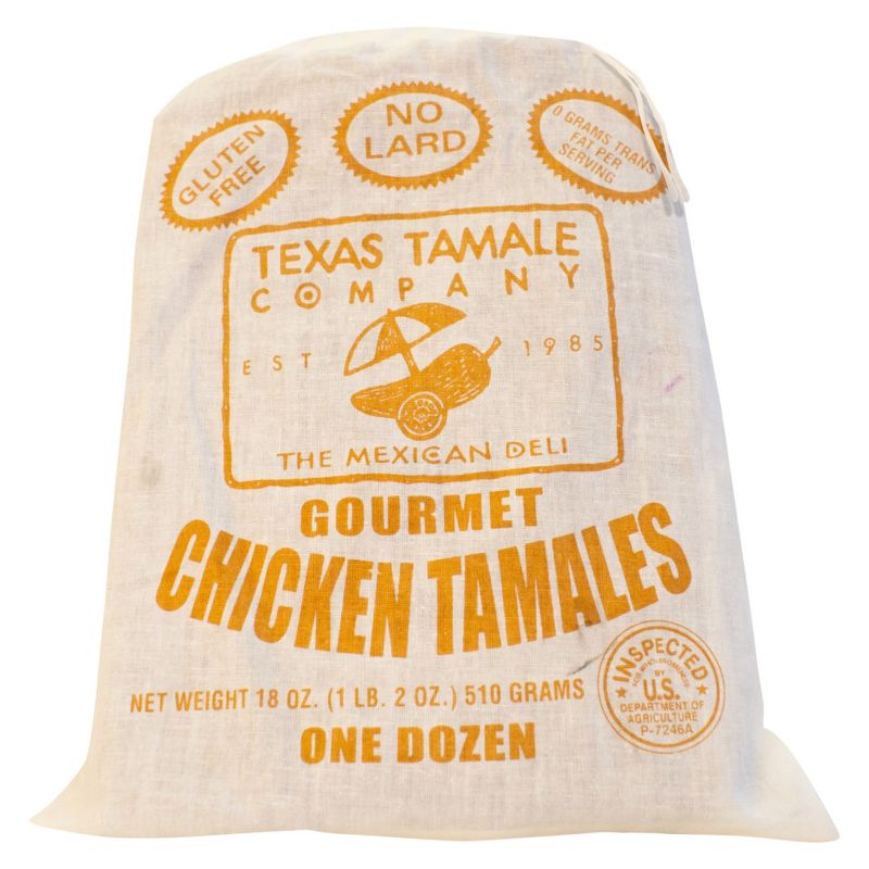 Texas Tamale Company Gourmet Frozen Chicken Tamales - 18oz