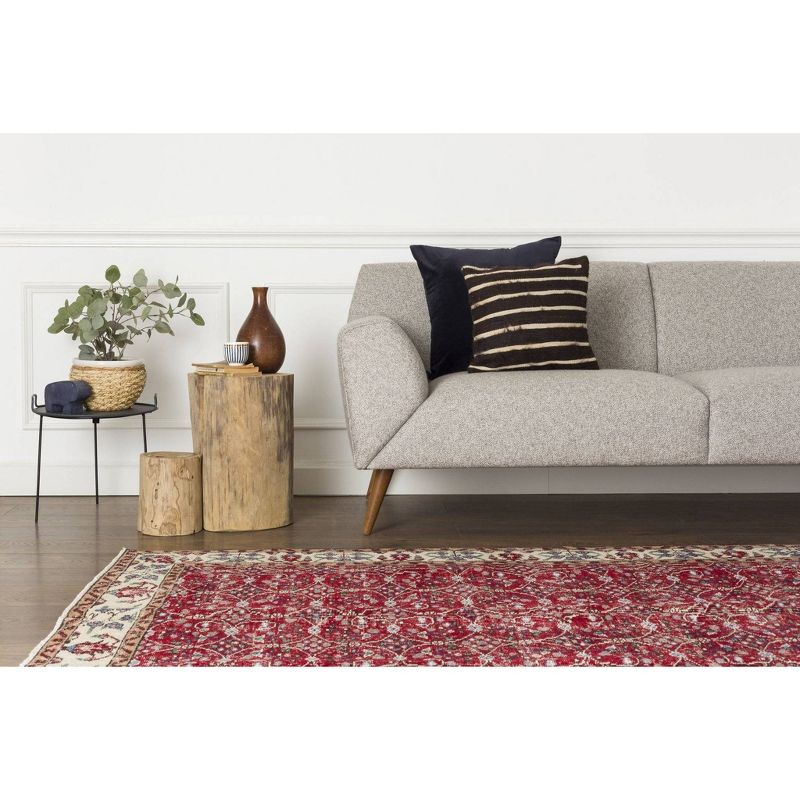 4'9"x8'4" Vintage One-of-a-Kind Annemaria Rug Red - Revival Rugs