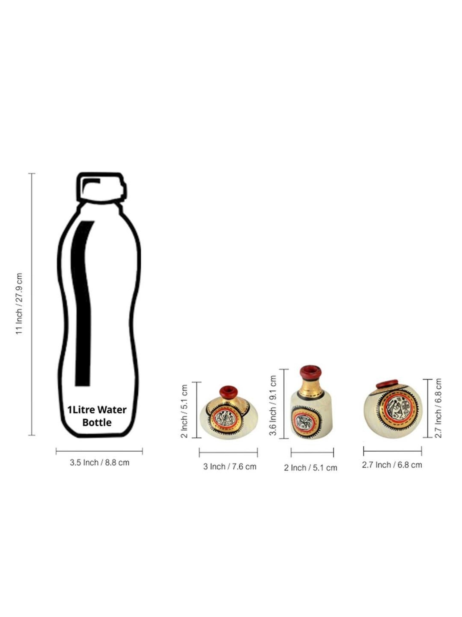 eCraftIndia Golden Handcrafted Engraved Palm Buddha Decorative Showpiece