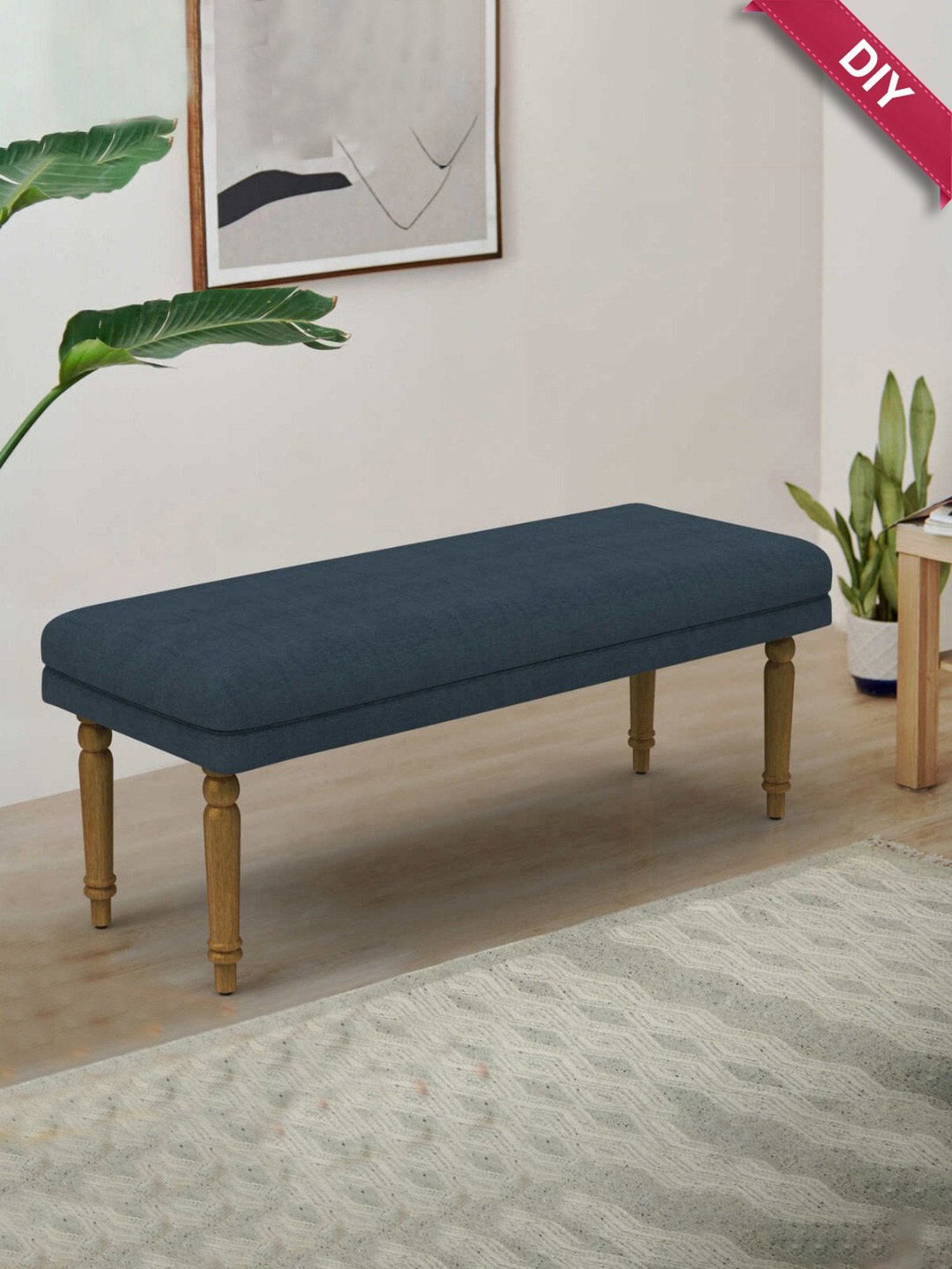 Picardy Vanity Stool Fabric/Antique Pearl - Acme Furniture