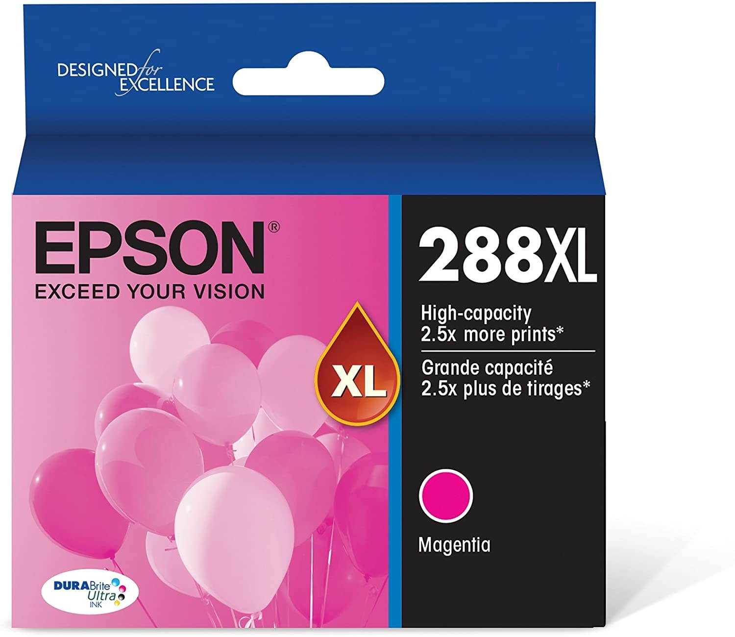 EPSON T288 DURABrite Ultra Ink High Capacity Magenta Cartridge (T288XL320-S) for select Epson Expression Printers