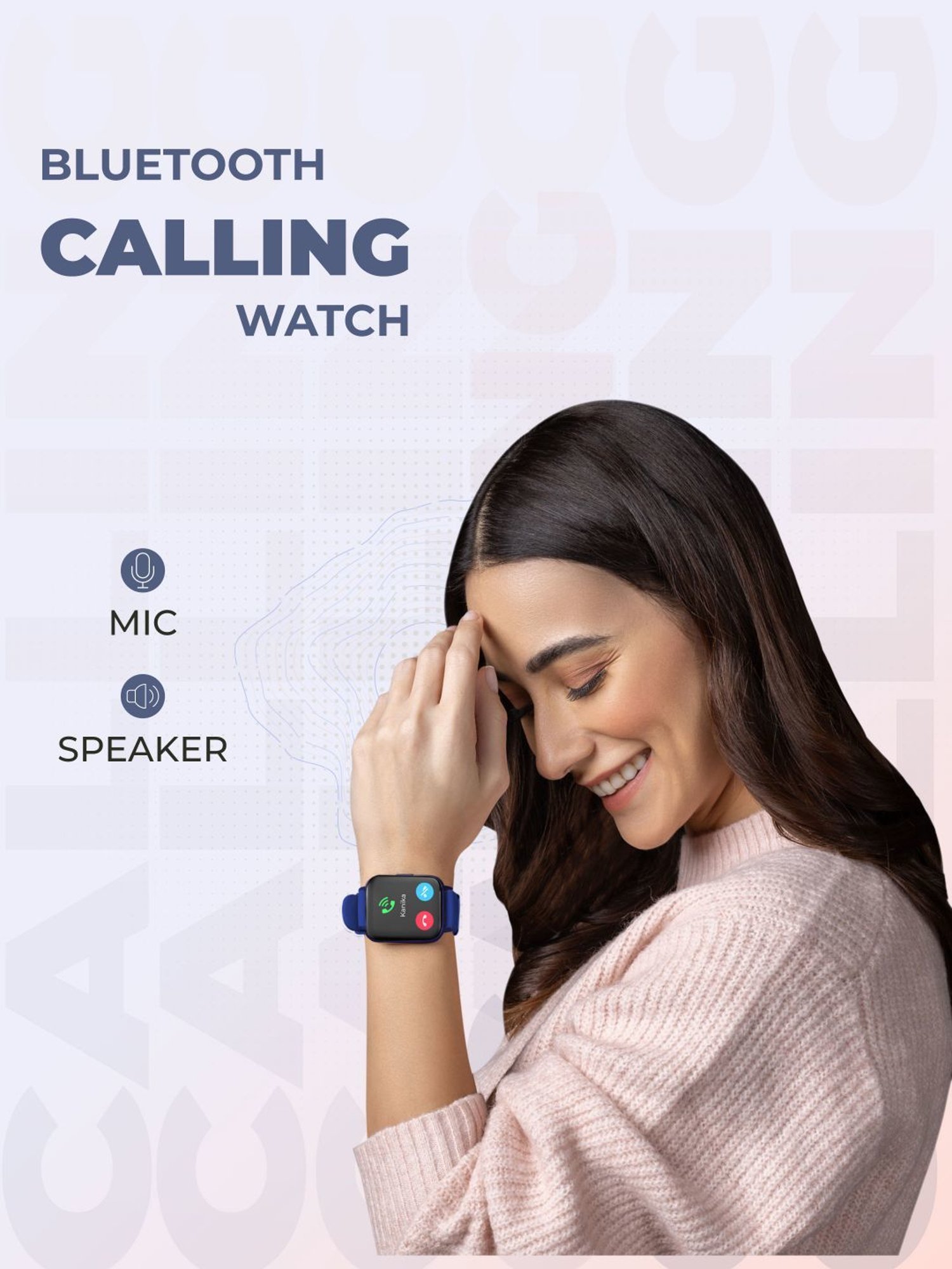 Hammer Pulse 3.0 1.69" Smart Watch with Call Function (Blue)