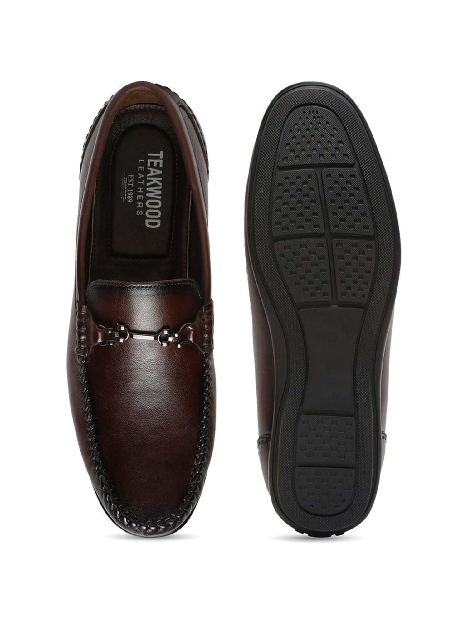 Teakwood Leathers Men's Brown Casual Loafers