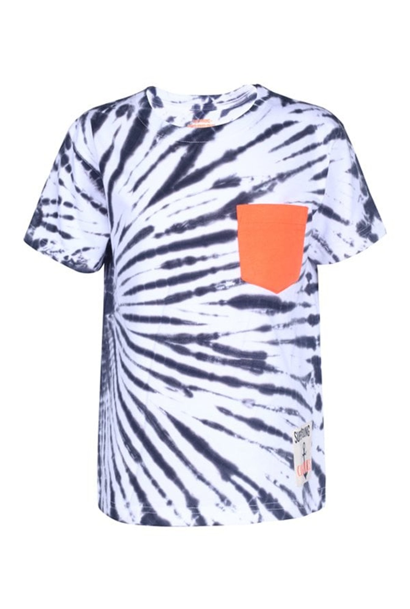 Superyoung Boys White & Blue Printed T-Shirt