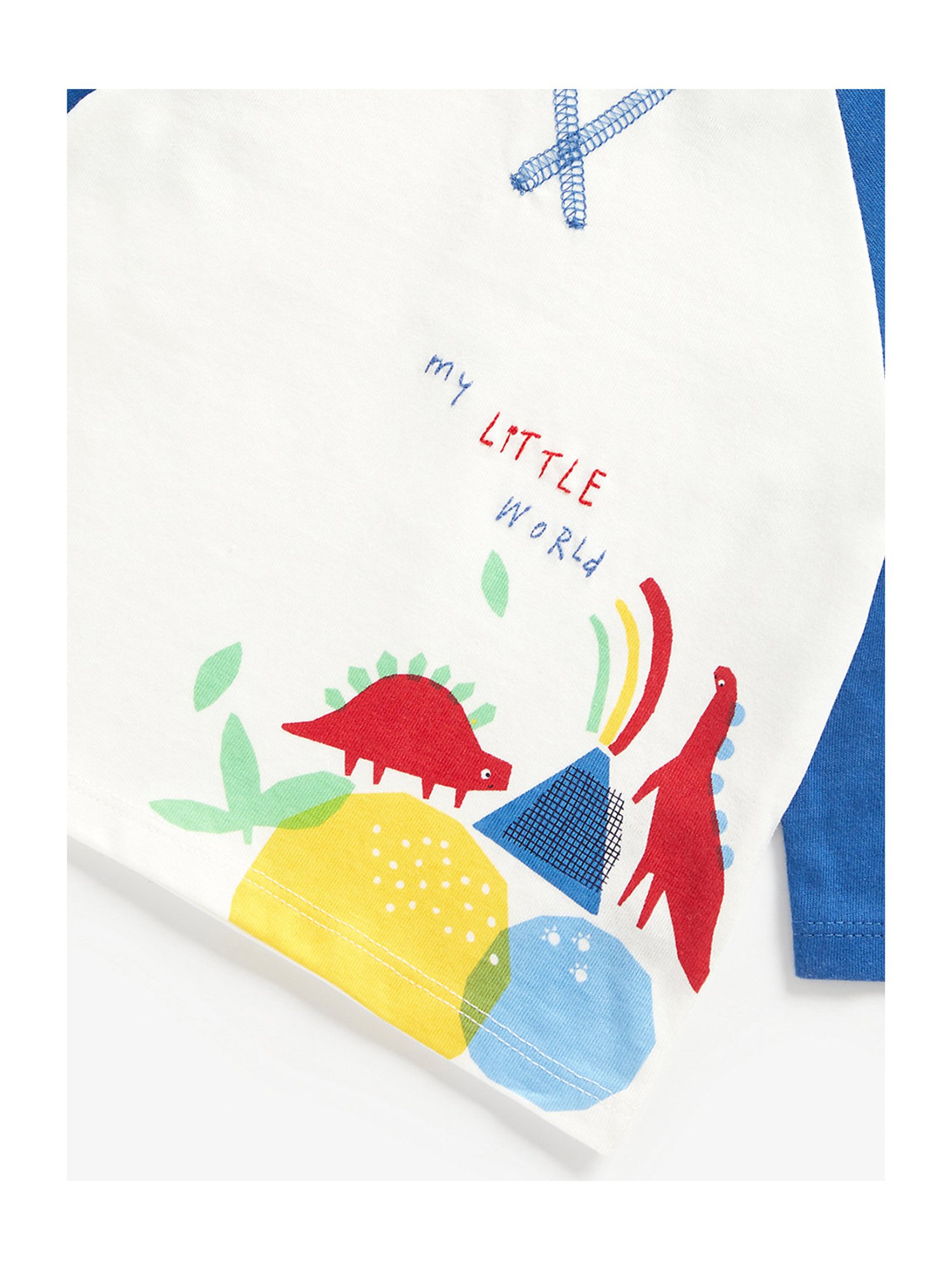 Mothercare Kids White & Grey Printed Full Sleeves T-Shirt with Joggers