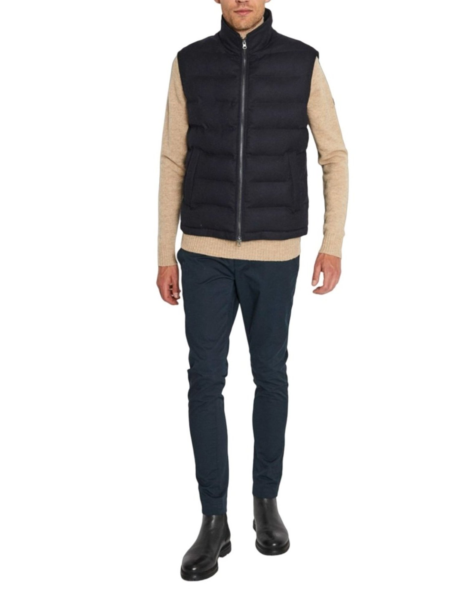 Bruun & Stengade Blue Regular Fit Puffer Jacket