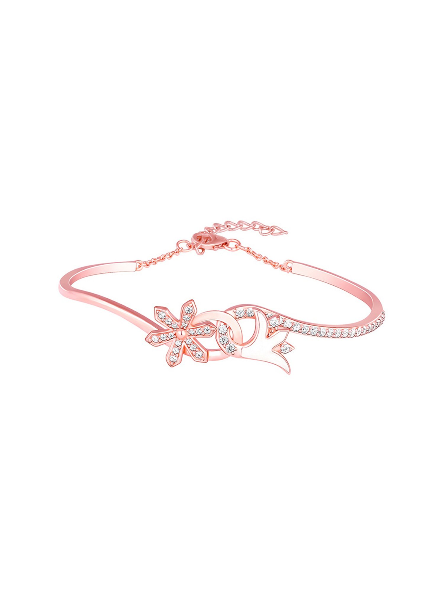 GIVA 925 Sterling Silver Bhumi Embracing Musli Flexible Fit Bracelet For Women