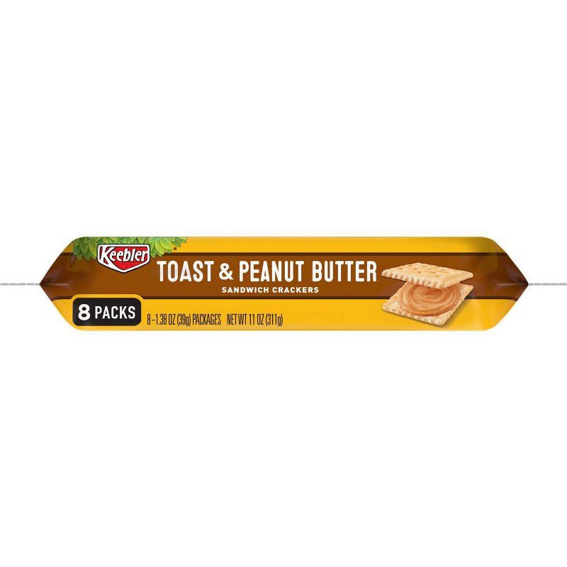 Keebler Toast & Peanut Butter Sandwich Crackers - 8ct