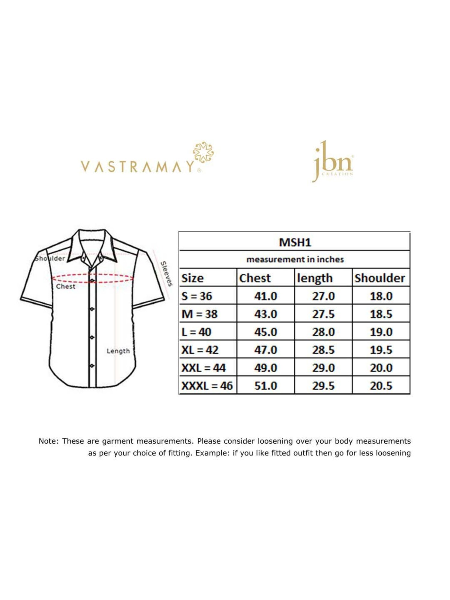 Ramraj Red Cotton Regular Fit Shirt