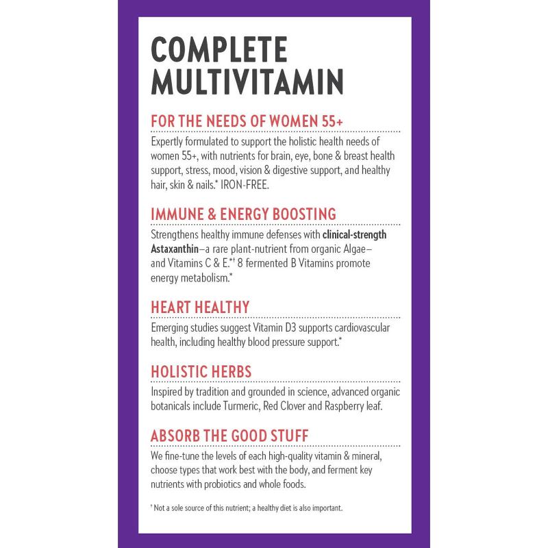 New Chapter Women's 55+ One Daily Multivitamin Tablets - 30ct