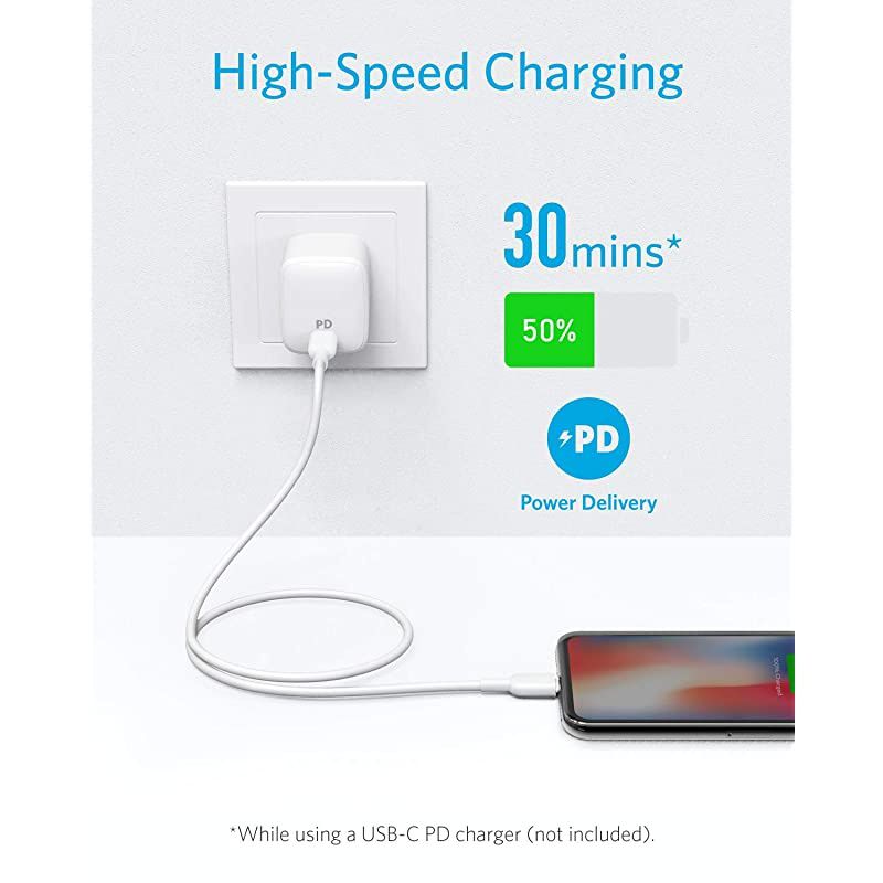 USB C to Lightning Cable 6ft 2Pack Apple MFi Certified Powerline II for iPhone 12 Pro Max 1211 ProXXSXR 8 PlusAirPods Pro Supports Power Delivery White