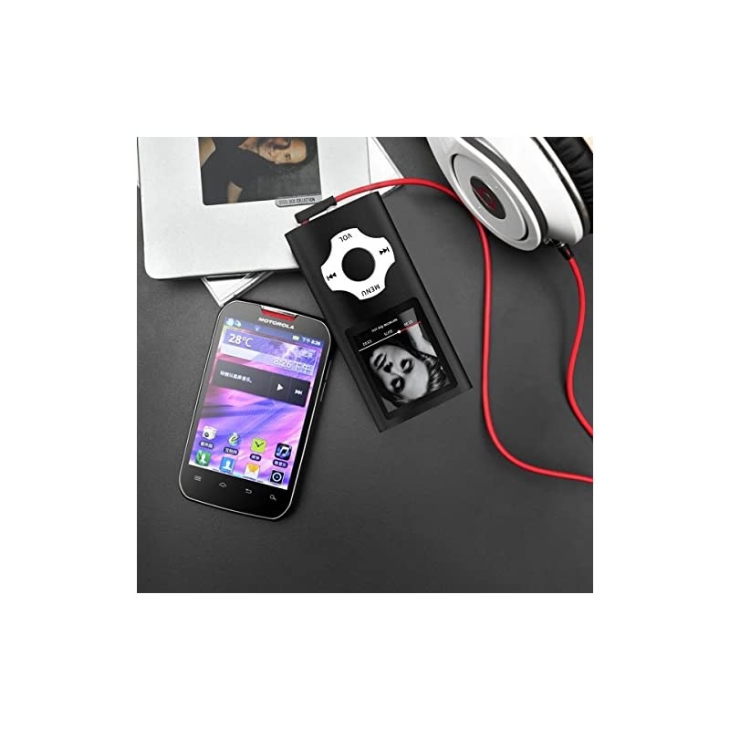 Support TF Cards Slim 1.8" LCD Mp3 Mp4 Player Media/Music/Audio Player with Accessories Black