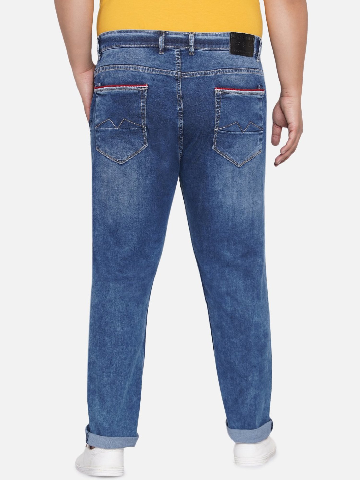 John Pride Blue Cotton Plus Size Jeans