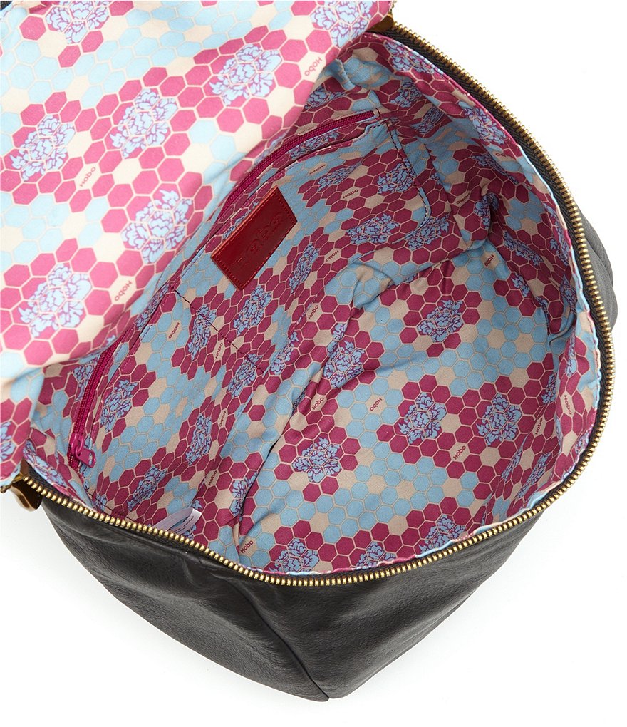 HOBO River Zip Top Medium Leather Backpack